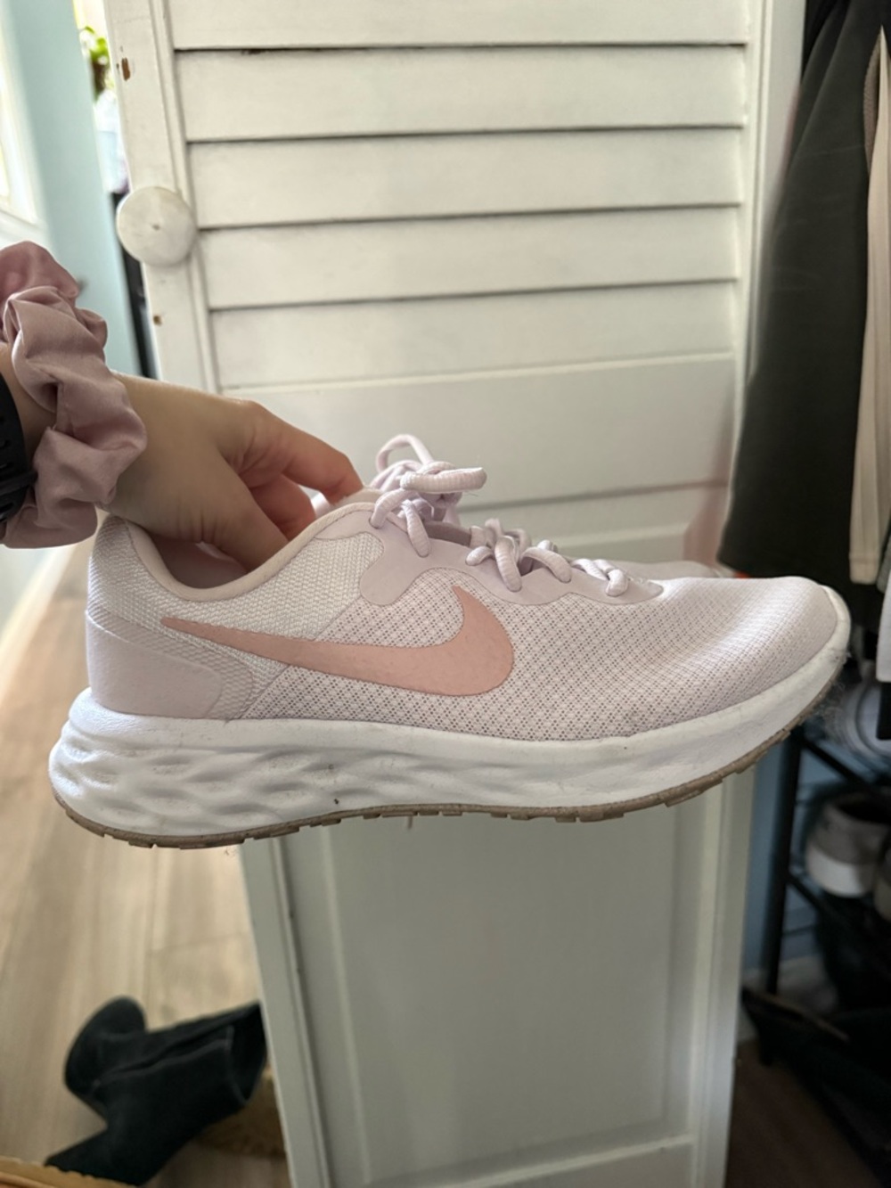 Nike Women's Running Sneakers - Pale Pink/White